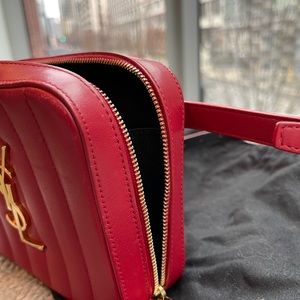 YSL VICKY BELT BAG RED